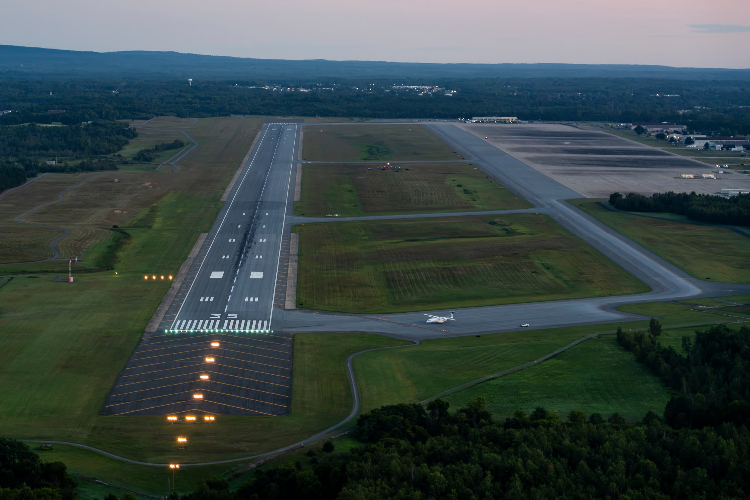 Aerial view of Heart Aerospace’s X1 demonstrator taxiing.
