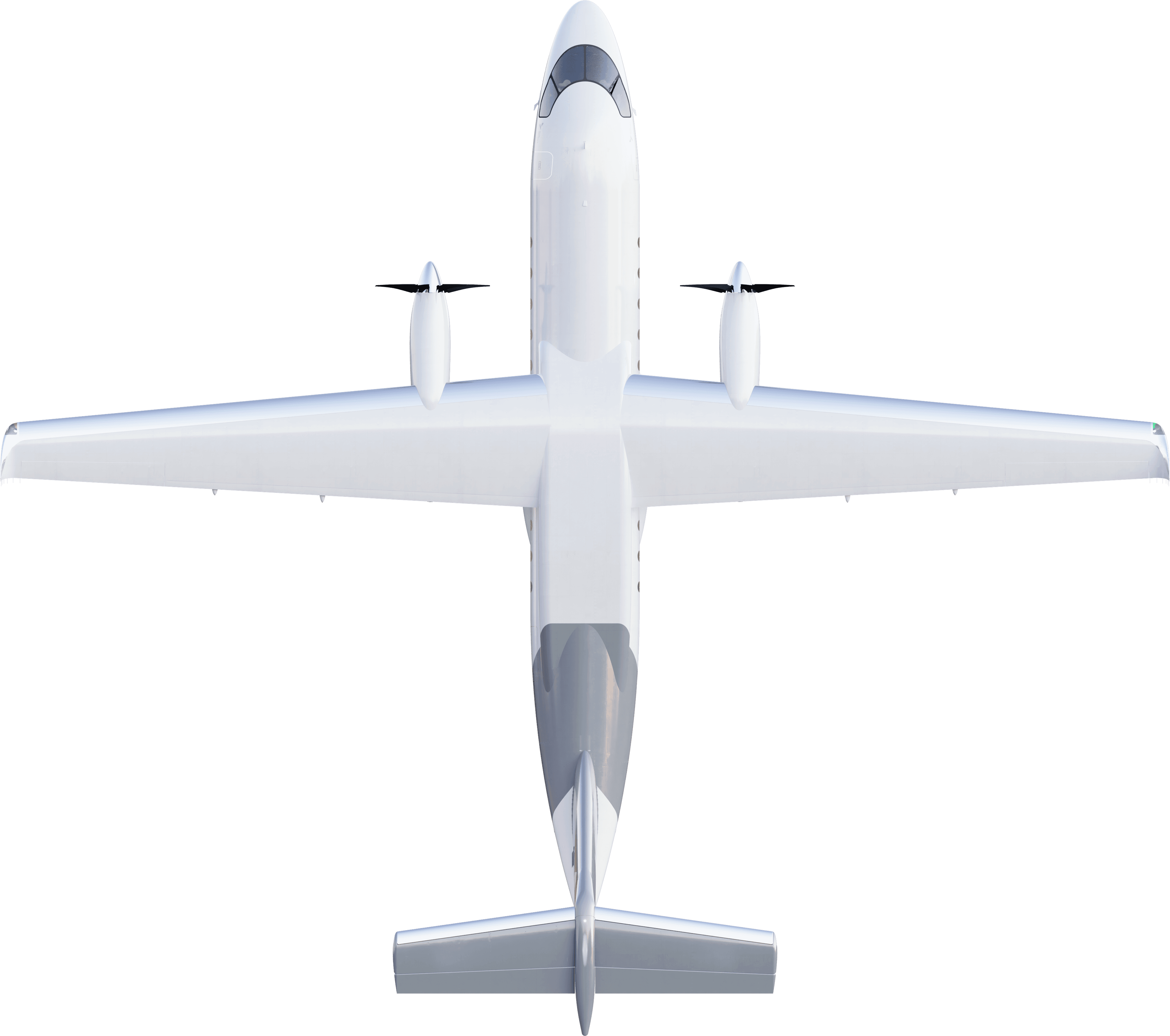 Heart Aerospace ES-36 top-down view showing two nacelle configuration.